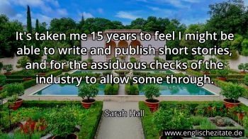 Englisches Zitat von Sarah Hall als Bild