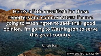 Englisches Zitat von Sarah Palin als Bild