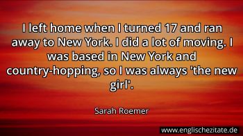 Englisches Zitat von Sarah Roemer als Bild