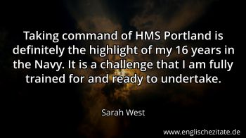Englisches Zitat von Sarah West als Bild
