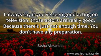 Englisches Zitat von Sasha Alexander als Bild