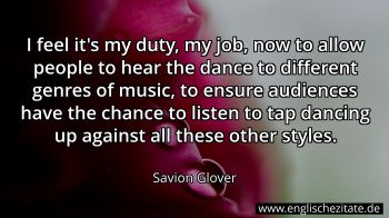 Englisches Zitat von Savion Glover als Bild