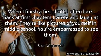 Englisches Zitat von Scott Westerfeld als Bild