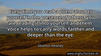 Englisches Zitat von Seamus Heaney als Bild