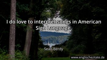 Englisches Zitat von Sean Berdy als Bild