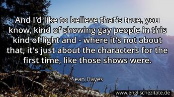 Englisches Zitat von Sean Hayes als Bild