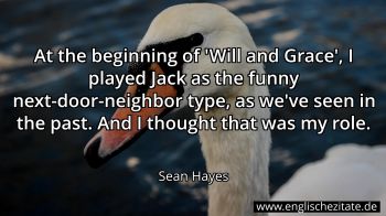 Englisches Zitat von Sean Hayes als Bild