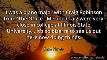 Englisches Zitat von Sean Hayes als Bild