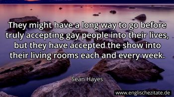 Englisches Zitat von Sean Hayes als Bild