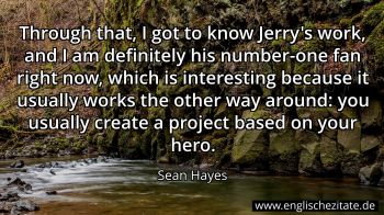 Englisches Zitat von Sean Hayes als Bild