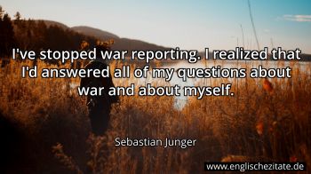 Englisches Zitat von Sebastian Junger als Bild