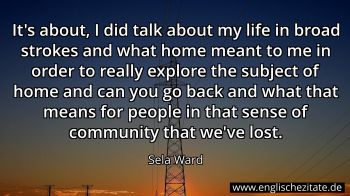 Englisches Zitat von Sela Ward als Bild