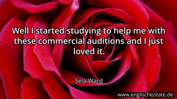 Englisches Zitat von Sela Ward als Bild