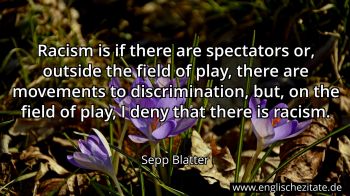 Englisches Zitat von Sepp Blatter als Bild