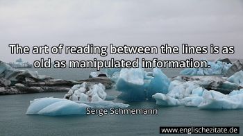 Englisches Zitat von Serge Schmemann als Bild