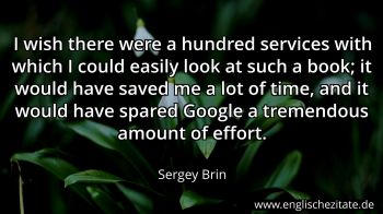 Englisches Zitat von Sergey Brin als Bild