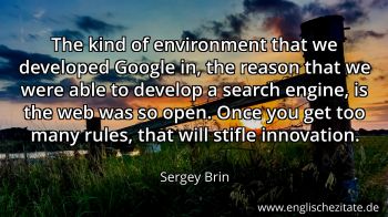 Englisches Zitat von Sergey Brin als Bild