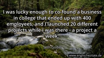 Englisches Zitat von Seth Godin als Bild