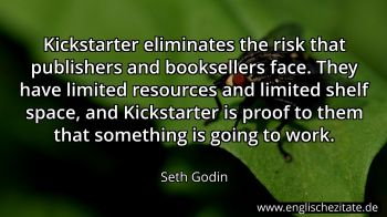 Englisches Zitat von Seth Godin als Bild