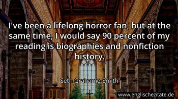 Englisches Zitat von Seth Grahame-Smith als Bild