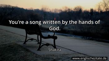 Englisches Zitat von Shakira als Bild