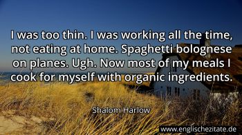 Englisches Zitat von Shalom Harlow als Bild
