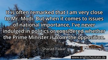 Englisches Zitat von Sharad Pawar als Bild