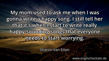 Englisches Zitat von Sharon Van Etten als Bild