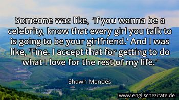Englisches Zitat von Shawn Mendes als Bild