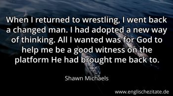 Englisches Zitat von Shawn Michaels als Bild