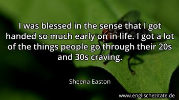 Englisches Zitat von Sheena Easton als Bild