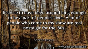 Englisches Zitat von Sheena Easton als Bild