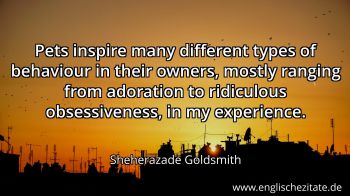 Englisches Zitat von Sheherazade Goldsmith als Bild