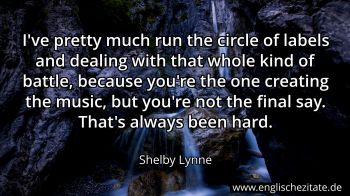 Englisches Zitat von Shelby Lynne als Bild
