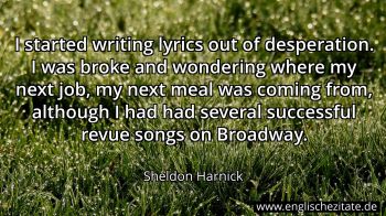 Englisches Zitat von Sheldon Harnick als Bild