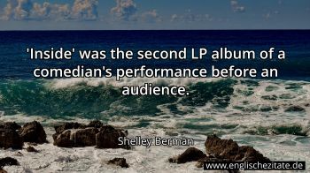 Englisches Zitat von Shelley Berman als Bild
