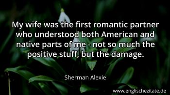 Englisches Zitat von Sherman Alexie als Bild