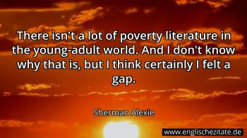 Englisches Zitat von Sherman Alexie als Bild