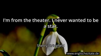 Englisches Zitat von Sherry Stringfield als Bild