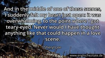 Englisches Zitat von Sheryl Lee als Bild
