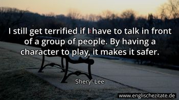 Englisches Zitat von Sheryl Lee als Bild