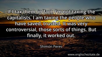 Englisches Zitat von Shimon Peres als Bild