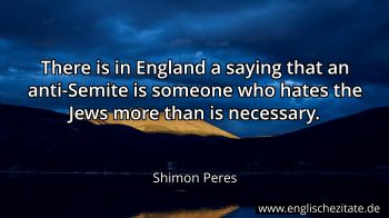 Englisches Zitat von Shimon Peres als Bild