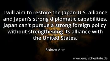 Englisches Zitat von Shinzo Abe als Bild