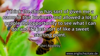 Englisches Zitat von Shiri Appleby als Bild