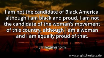 Englisches Zitat von Shirley Chisholm als Bild