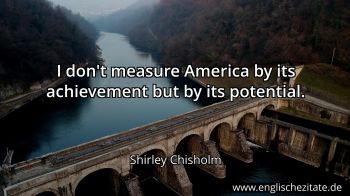 Englisches Zitat von Shirley Chisholm als Bild