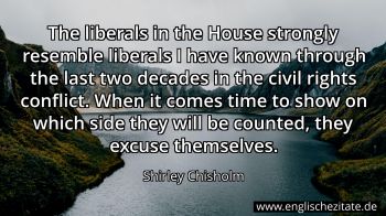 Englisches Zitat von Shirley Chisholm als Bild