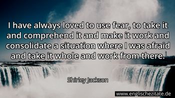 Englisches Zitat von Shirley Jackson als Bild