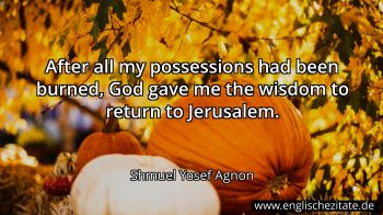 Englisches Zitat von Shmuel Yosef Agnon als Bild